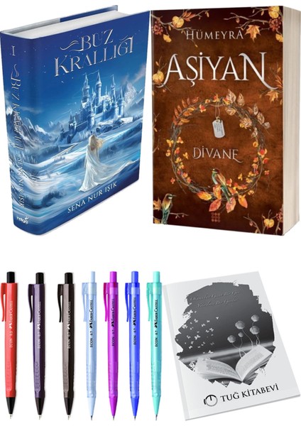 Aşiyan 2 Divane Ciltli ve Buz Krallığı Ciltli Sena Nur Işık 2'li Set + Hediyeli