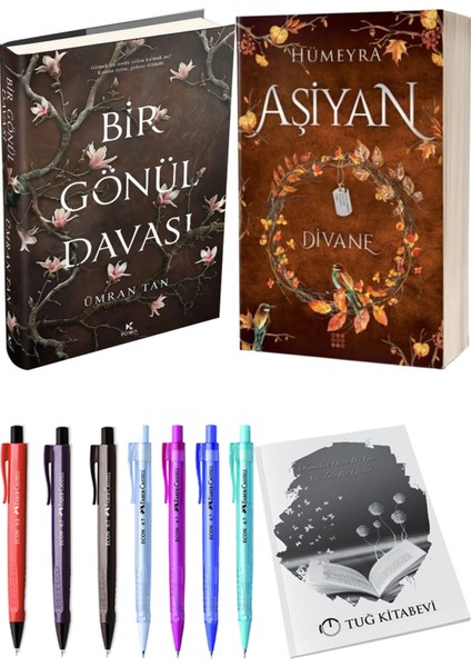 Aşiyan 2 Divane Ciltli ve Bir Gönül Davası Ciltli Ümran Tan 2'li Set + Hediyeli