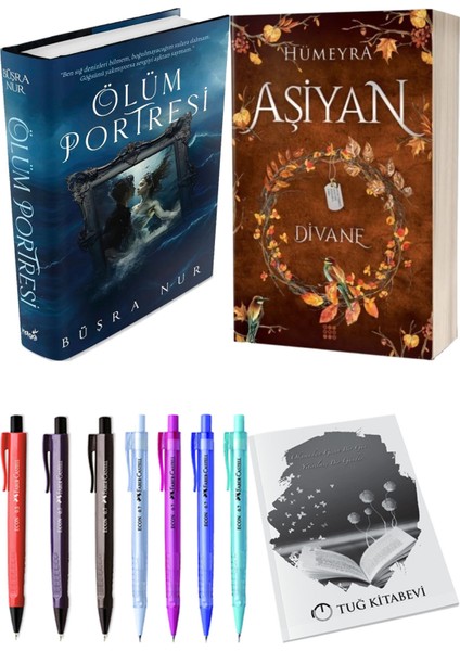 Aşiyan 2 Divane Ciltli ve Ölüm Portresi Ciltli Büşra Nur 2'li Set + Hediyeli
