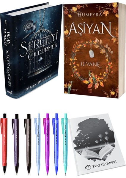 Aşiyan 2 Divane Ciltli ve Serçeyi Öldürmek Ciltli Dilan Durmaz 2'li Set + Hediyeli