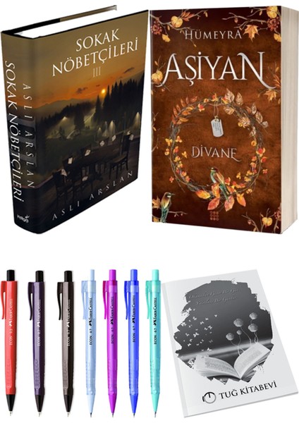 Aşiyan 2 Divane Ciltli ve Sokak Nöbetçileri 3 Ciltli Aslı Arslan 2'li Set + Hediyeli