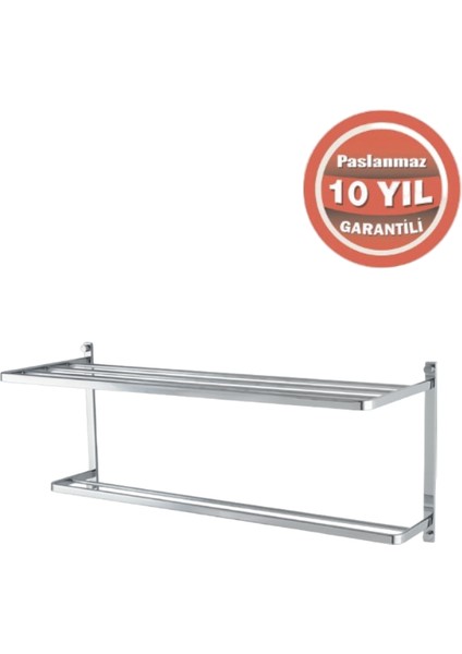 Paslanmaz Pirinç Mercan 2’li Havluluk 50CM