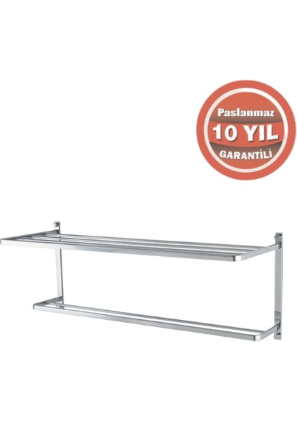 Paslanmaz Pirinç Mercan 2’li Havluluk 60CM