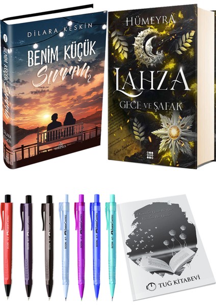 Lahza 3 Gece ve Şafak Ciltli ve Ephesus Benim Küçük Sırrım 2 Ciltli Dilara Keskin 2'li Set + Hediyeli