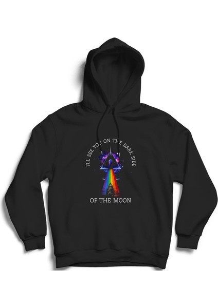 Pink Floyd, I'll See You On The Dark Side Of The Moon, Rock Metal Müzik Kapüşonlu Sweatshirt Hoodie