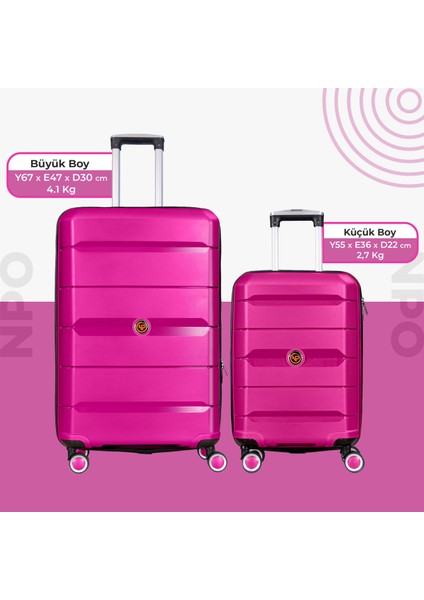 Diamond Pp(Polipropilen) 2'li Kırılmaz Valiz Seti fiyatları