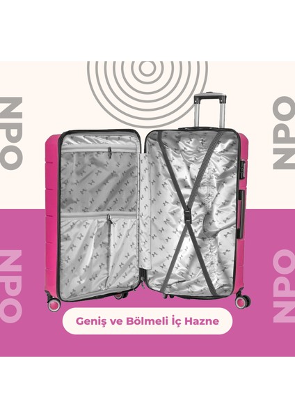 Diamond Pp(Polipropilen) 2'li Kırılmaz Valiz Seti modelleri