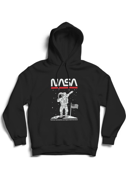 Nasa, National Aeronautics And Space Administration, Astronot, Uzay Kapüşonlu Sweatshirt Hoodie