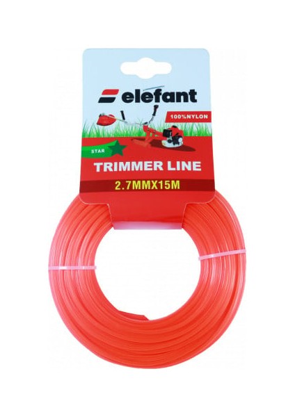 Tırpan Misinası Motorlu Tırpan Yıldız Misina 2,7 mm x 15 Metre