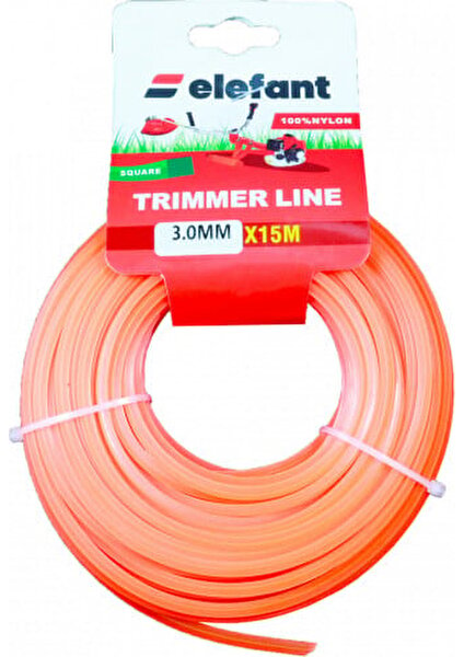 Tırpan Misinası Motorlu Tırpan Kare Misina 3 mm x 15 Metre