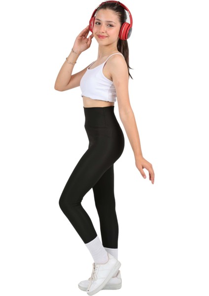 Kız Çocuk Yüksek Bel, Koşu, Yürüyüş, Casual, Spor, Atletik, Egzersiz, Fittness Tayt fiyatları