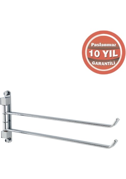 Paslanmaz Pirinç Mercan 2’li Döner Havluluk