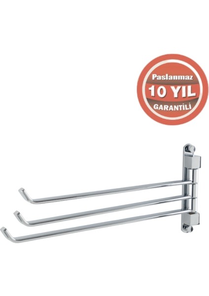 Paslanmaz Pirinç Mercan 3’lü Döner Havluluk modelleri