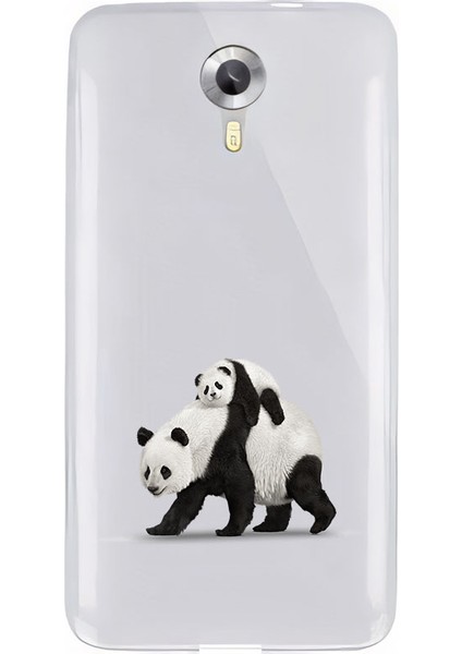 General Mobile 4g Uyumlu Panda Ailesi Desenli Silikon Kılıf