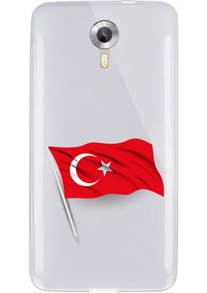 General Mobile 4g Uyumlu Türk Bayrağı Desenli Silikon Kılıf