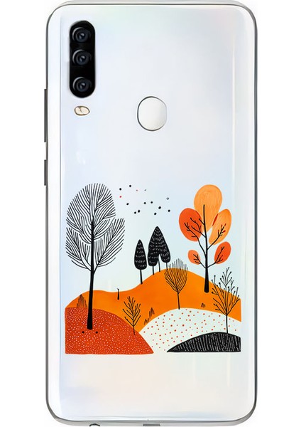 General Mobile GM20 Pro Uyumlu Sonbahar Manzarası Desenli Silikon Kılıf