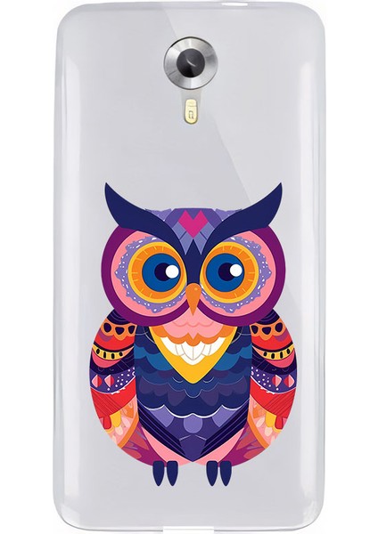General Mobile 4g Uyumlu Renkli Baykuş Desenli Silikon Kılıf