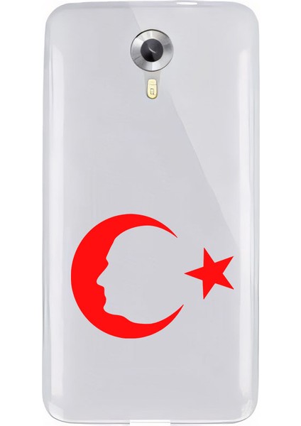 General Mobile 4g Uyumlu Türk Bayrağı ve Atatürk Desenli Silikon Kılıf