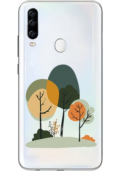 General Mobile GM20 Pro Uyumlu Orman Ağaçları Desenli Silikon Kılıf