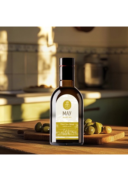 Soğuk Sıkım Erken Hasat Doğal Sızma Zeytinyağı – 500 ML | MAY Olive Oil fiyatları