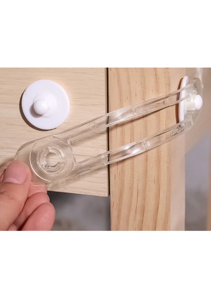 Bebek ve Çocuklar İçin 6'lı Çekmece Kilidi, Elastik, Kısa