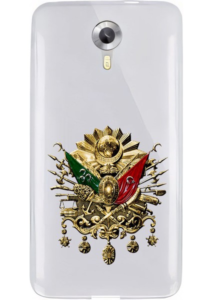 General Mobile 4g Uyumlu Gold Osmanlı Tuğrası Desenli Silikon Kılıf