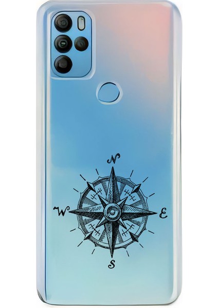 General Mobile GM21 Pro Uyumlu Pusula Siyah Desenli Silikon Kılıf