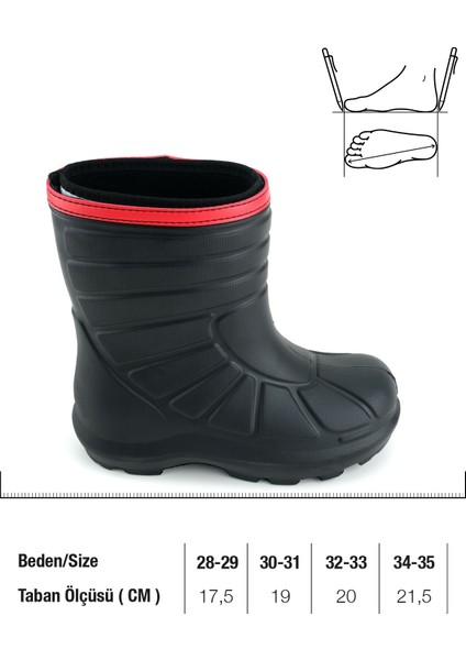 Erkek Çocuk Kışlık Içinde Çıkarılabilir Ek Çoraplı Su Geçirmez Yağmur Bot Çizme fiyatları