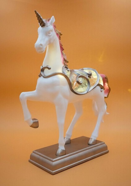 Pembe Unicorn Kar Tanesi Doğum Günü Hediyesi Yılbaşı Süsü Figür Özel Tasarım fiyatları