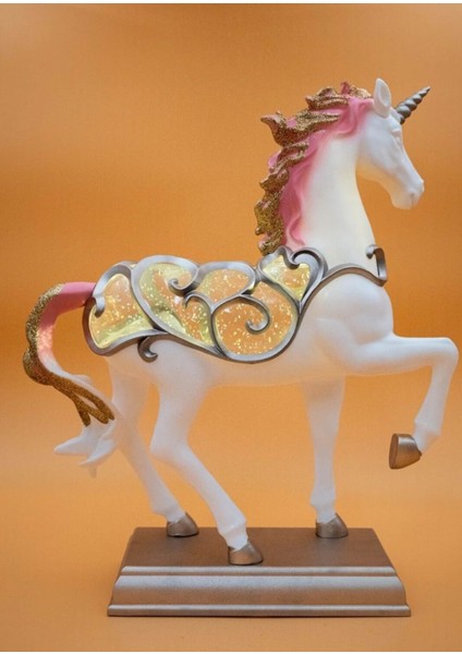 Pembe Unicorn Kar Tanesi Doğum Günü Hediyesi Yılbaşı Süsü Figür Özel Tasarım fırsatları