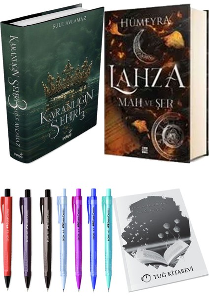Lahza 1 Mah ve Şer Ciltli ve Karanlığın Şehri 3 Ciltli Şule Avlamaz 2'li Set + Hediyeli