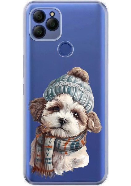General Mobile GM21 Uyumlu Şapkalı Sevimli Köpek Desenli Silikon Kılıf