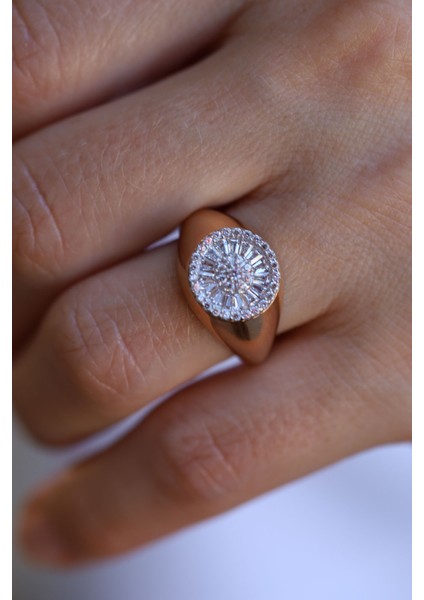 14 Ayar Altın Trapez Yüzük modelleri