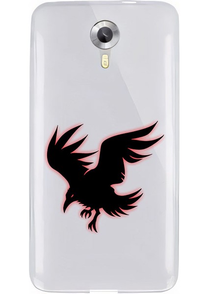 General Mobile 4g Uyumlu Siyah Kuş Desenli Silikon Kılıf