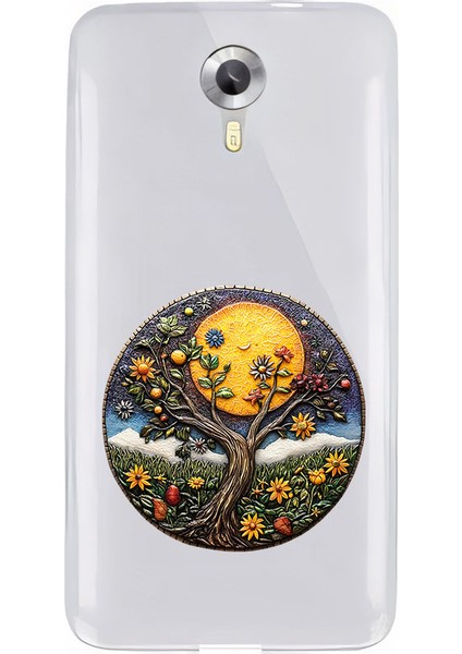 General Mobile 4g Uyumlu Güneşli Ağaç Desenli Silikon Kılıf
