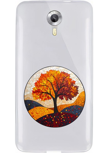 General Mobile 4g Uyumlu Sonbahar Ağacı Desenli Silikon Kılıf