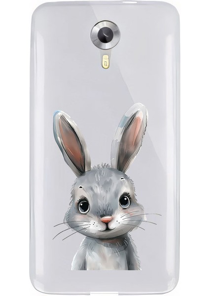 General Mobile 4g Uyumlu Sevimli Tavşan Desenli Silikon Kılıf