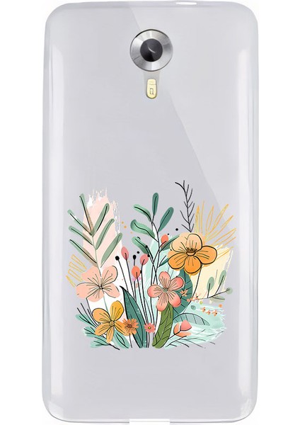 General Mobile 4g Uyumlu Çiçek Bahçesi Desenli Silikon Kılıf