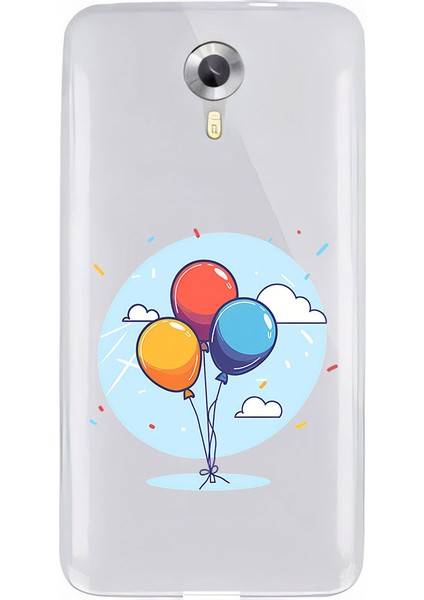 General Mobile 4g Uyumlu Balonlar Desenli Silikon Kılıf
