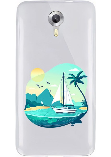 General Mobile 4g Uyumlu Yelkenli Desenli Silikon Kılıf