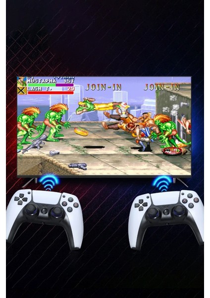 Y5 64GB Android Dual Pad 4K Game Stick - Beyaz