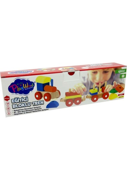 Nessiworld Playwood Eğitici Ahşap Bultak Tren