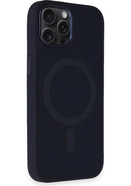 iPhone 14 Pro Max Kılıf Wireless Şarj Özellikli Lens Çerçeveli Kenarı Silikon Oslo Kapak