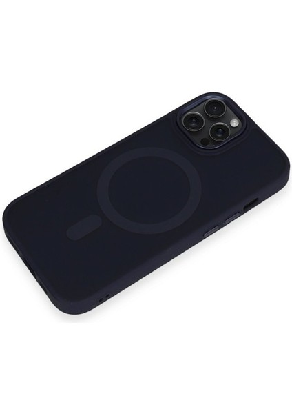 iPhone 14 Pro Max Kılıf Wireless Şarj Özellikli Lens Çerçeveli Kenarı Silikon Oslo Kapak