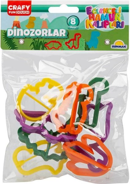 Nessiworld 8’li Oyun Hamuru Kalıp Seti Dinozorlar