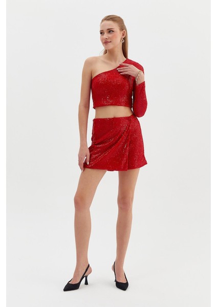 Pullu Payetli Şort Etek indirimleri