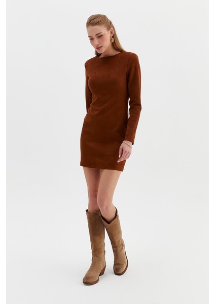 Düz Kesim Güderi Elbise modelleri