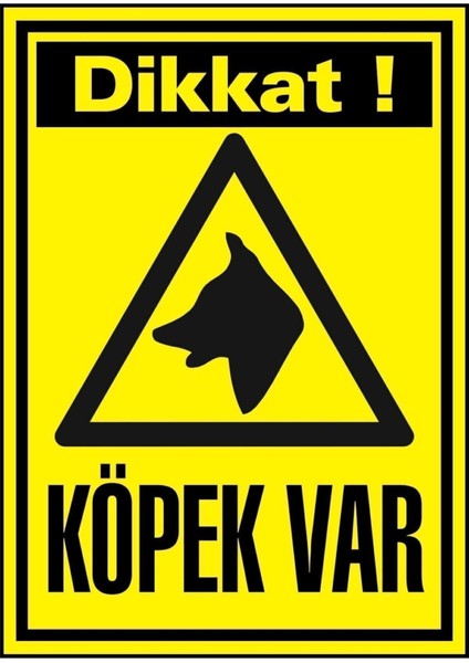 Dikkat Köpek Var Uyarı Levhası Forex - Yağmurdan Etkilenmez