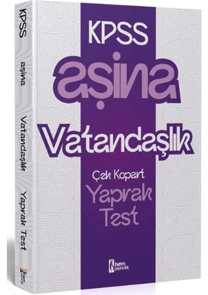 2025 KPSS Aşina Vatandaşlık Çek Kopart Yaprak Test