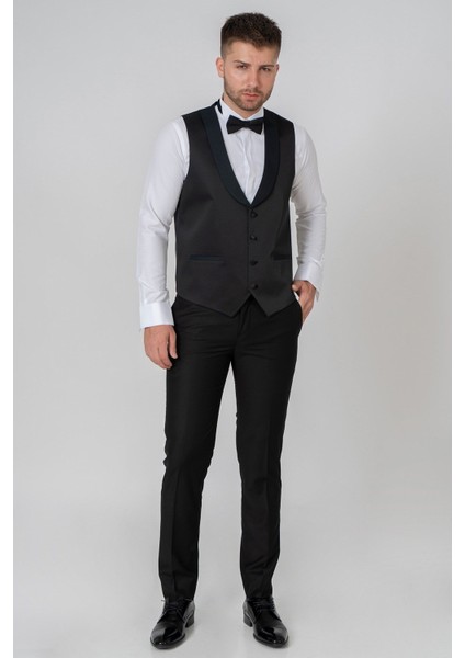 White Stone Bologna Slim Fit Damatlık Takım Elbise Des Yeşil